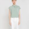 Draped Jersey Tee - Light Jade
